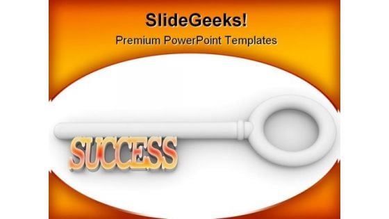 Key To Success Business PowerPoint Templates And PowerPoint Backgrounds 0311