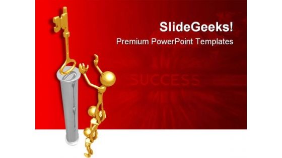 Key To Success Business PowerPoint Templates And PowerPoint Backgrounds 0811