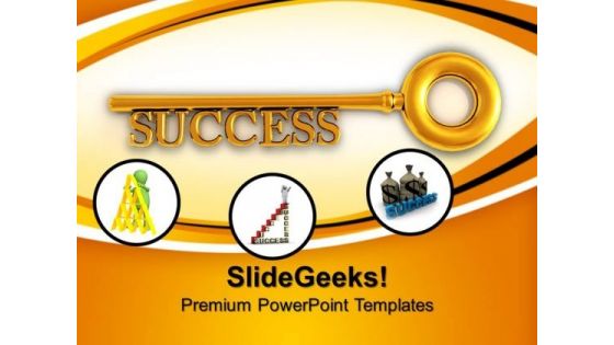 Key To Success Business PowerPoint Templates And PowerPoint Themes 0712