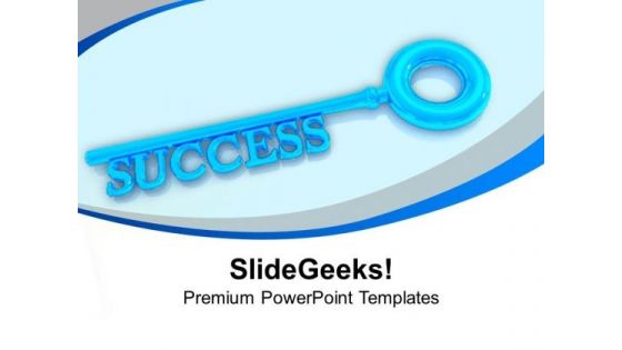 Key To Success Business PowerPoint Templates Ppt Backgrounds For Slides 1212