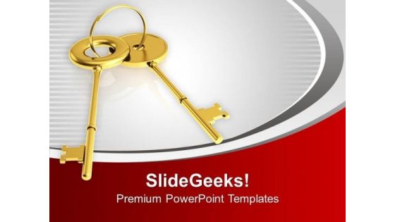 Key To Success Motivation Concept PowerPoint Templates Ppt Backgrounds For Slides 0213