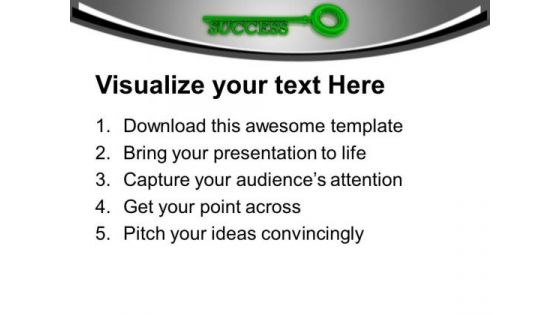 Key To Success PowerPoint Templates Ppt Backgrounds For Slides 1112