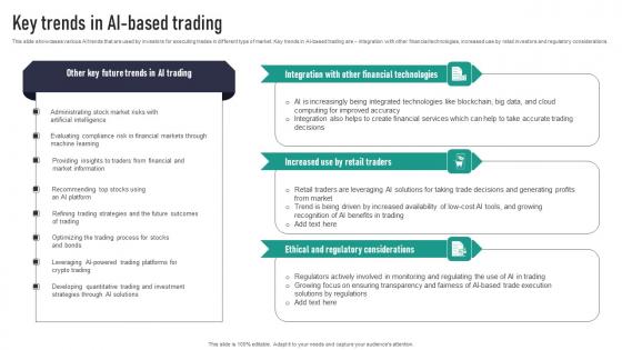 Key Trends In AI Based Trading Background Pdf