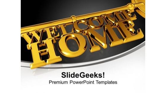 Key With Welcome Home Security PowerPoint Templates And PowerPoint Themes 1112