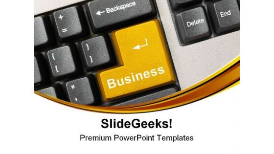 Keyboard With Business Communication PowerPoint Templates And PowerPoint Backgrounds 0611