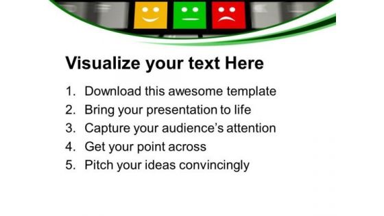 Keyboard With Icons To Vote In Online Survey PowerPoint Templates Ppt Backgrounds For Slides 0313
