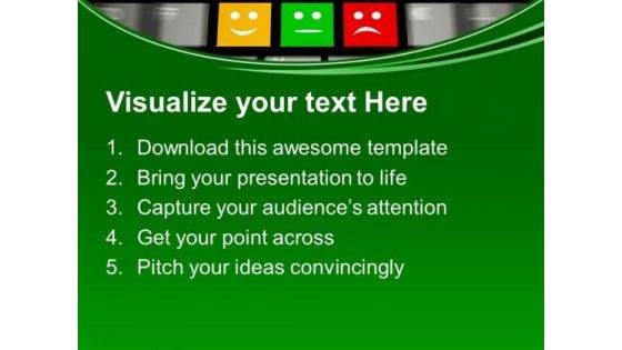 Keyboard With Icons To Vote In Online Survey PowerPoint Templates Ppt Backgrounds For Slides 0313