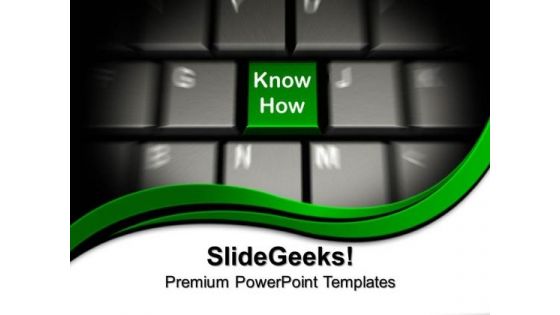 Keyboard With Know How Education PowerPoint Templates And PowerPoint Themes 0812