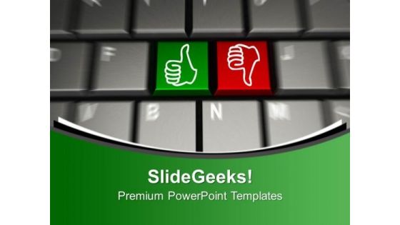 Keyboard With Two Gesturing Hands PowerPoint Templates Ppt Backgrounds For Slides 0213