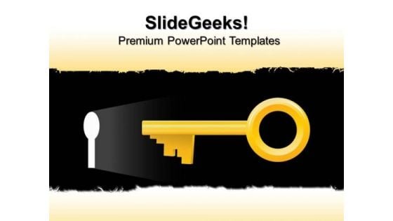 Keyhole Security PowerPoint Templates And PowerPoint Themes 0512
