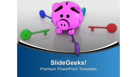 Keys Around Piggy Bank Security PowerPoint Templates Ppt Backgrounds For Slides 0113 Keys Around Piggy Bank Security PowerPoint Templates Ppt Backgrounds For Slides 0113