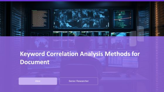 Keyword Correlation Analysis Methods For Document PPT Information AT