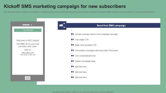 Kickoff SMS Marketing Campaign For New Text Message Marketing Strategies Download Pdf Kickoff SMS Marketing Campaign For New Text Message Marketing Strategies Download Pdf