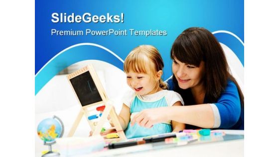 Kindergarten Education PowerPoint Template 1110 Kindergarten Education PowerPoint Template 1110