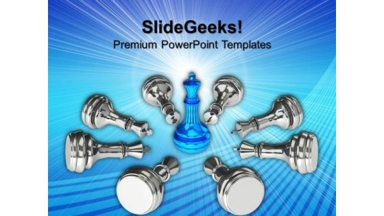 King Chess Pieces Teamwork PowerPoint Templates And PowerPoint Themes 0812 King Chess Pieces Teamwork PowerPoint Templates And PowerPoint Themes 0812