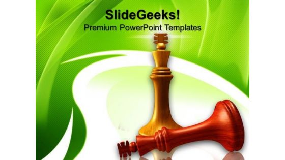 King Defeats King Leadership PowerPoint Templates And PowerPoint Themes 0812