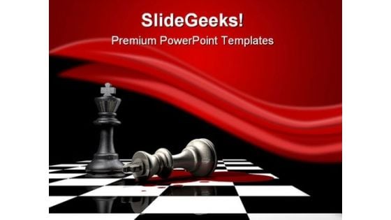 King Is Down Game PowerPoint Templates And PowerPoint Backgrounds 0211 King Is Down Game PowerPoint Templates And PowerPoint Backgrounds 0211