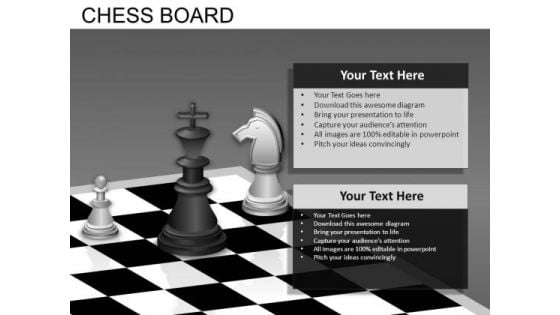 King Knight Pawn Chess PowerPoint Templates