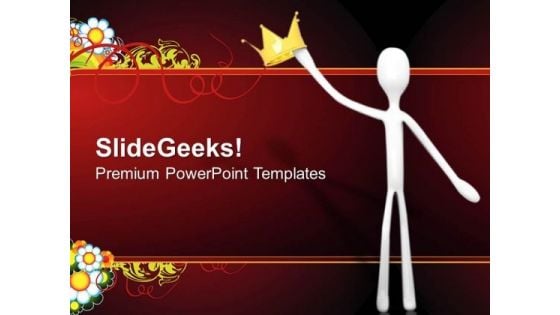 King Leadership PowerPoint Templates And PowerPoint Themes 0812