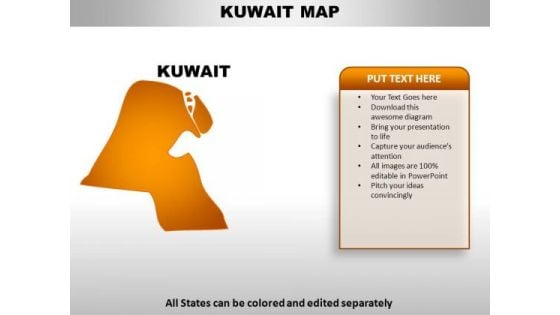 Kuwait PowerPoint Maps