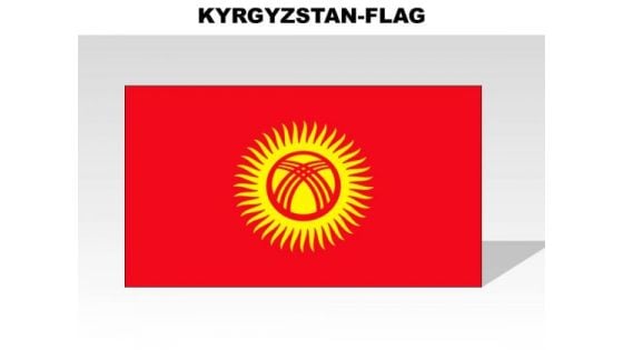 Kyrgyzstan Country PowerPoint Flags
