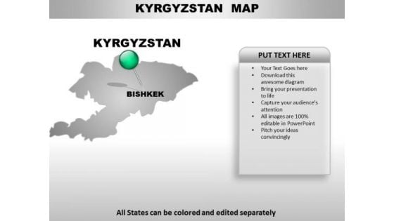 Kyrgztan Country PowerPoint Maps Kyrgztan Country PowerPoint Maps
