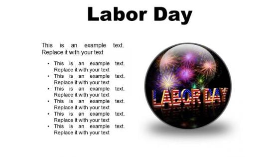 Labor Day Americana PowerPoint Presentation Slides C