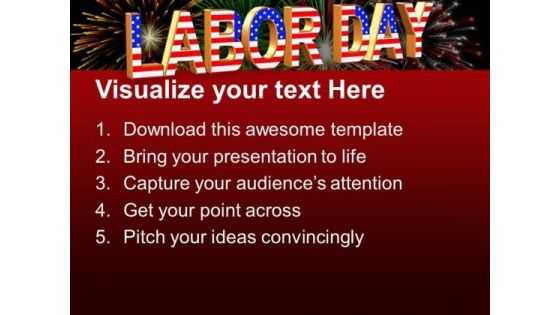 Labor Day Americana PowerPoint Templates And PowerPoint Themes 0912