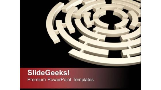 Labyrinth Finding Solution Of Problem PowerPoint Templates Ppt Backgrounds For Slides 0313