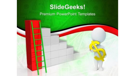 Ladder To Finance Business PowerPoint Templates And PowerPoint Themes 0512