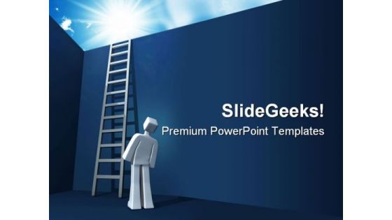 Ladder To Opportunity Business PowerPoint Template 0610