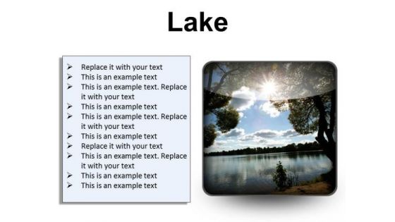 Lake Nature PowerPoint Presentation Slides S