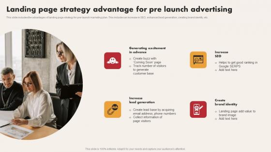 Landing Page Strategy Advantage For Pre Launch Advertising Information Pdf