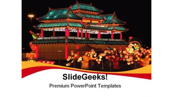 Lantern Festival PowerPoint Template 1110