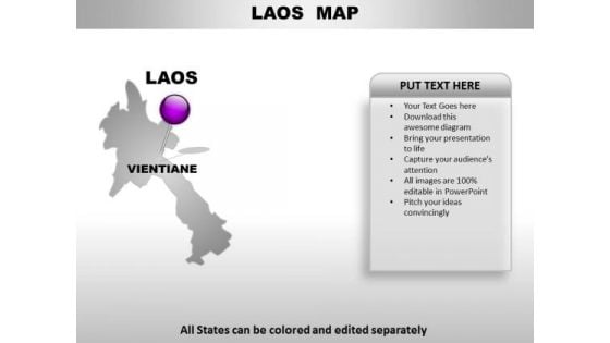 Laos Country PowerPoint Maps Laos Country PowerPoint Maps