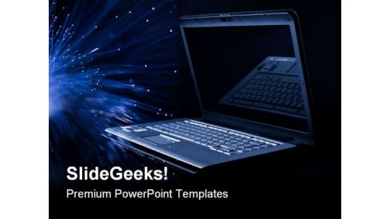 Laptop Background Computer PowerPoint Themes And PowerPoint Slides 0711