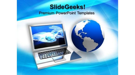 Laptop Computer PowerPoint Templates And PowerPoint Themes 0612