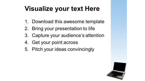 Laptop Global Business PowerPoint Templates And PowerPoint Themes 1112 Slide03