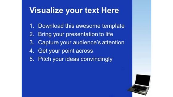 Laptop Global Business PowerPoint Templates And PowerPoint Themes 1112 Slide02