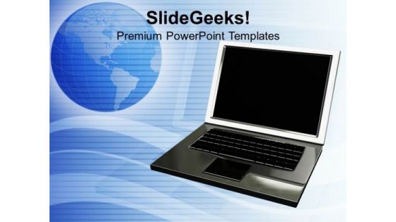 Laptop Global Business PowerPoint Templates And PowerPoint Themes 1112