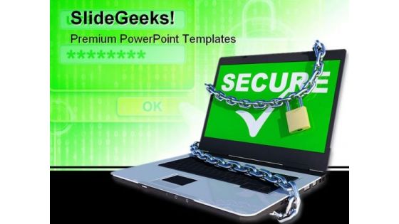 Laptop Security PowerPoint Backgrounds And Templates 1210