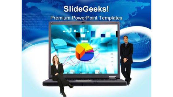 Laptop With Executive Business PowerPoint Templates And PowerPoint Backgrounds 0511