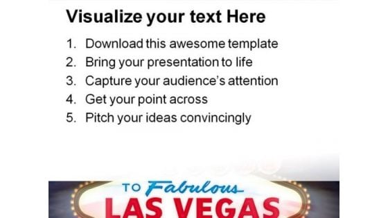 Las Vegas Sign Americana PowerPoint Templates And PowerPoint Backgrounds 0311