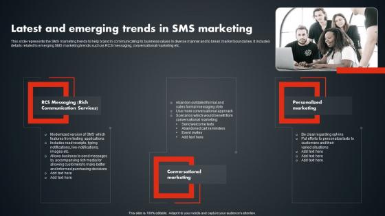 Latest And Emerging Trends In SMS Marketing SMS Promotional Tactics Infographics PDF