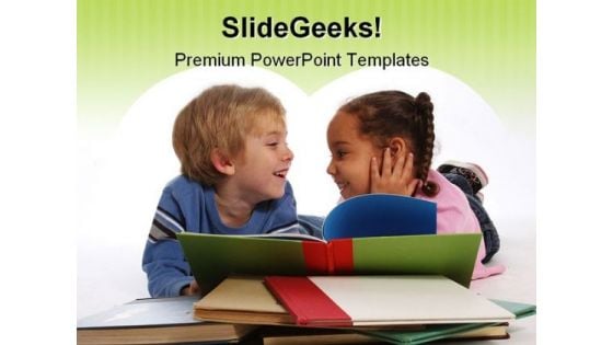 Laughing Kids Education PowerPoint Backgrounds And Templates 0111