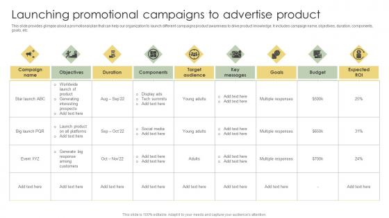 Launching Promotional Campaigns To Advertise Product Analyzing Customer Adoption Journey Ideas Pdf