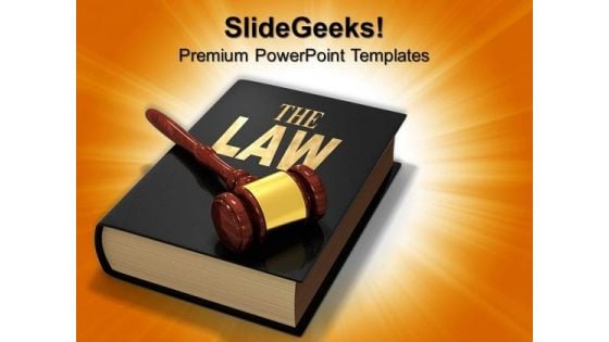 Law Book Education PowerPoint Templates And PowerPoint Themes 0712