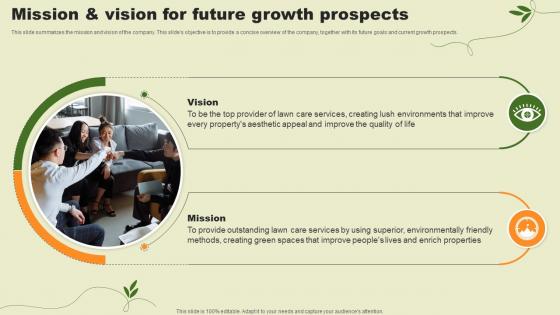 Lawn Care Services Business Plan Mission And Vision For Future Growth Prospects BP SS V