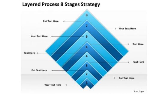 Layered Process 8 Stages Strategy Ppt Business Plan Preparation PowerPoint Slides