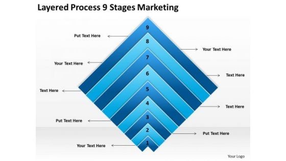 Layered Process 9 Stages Marketing Ppt Import Export Business Plan PowerPoint Slides